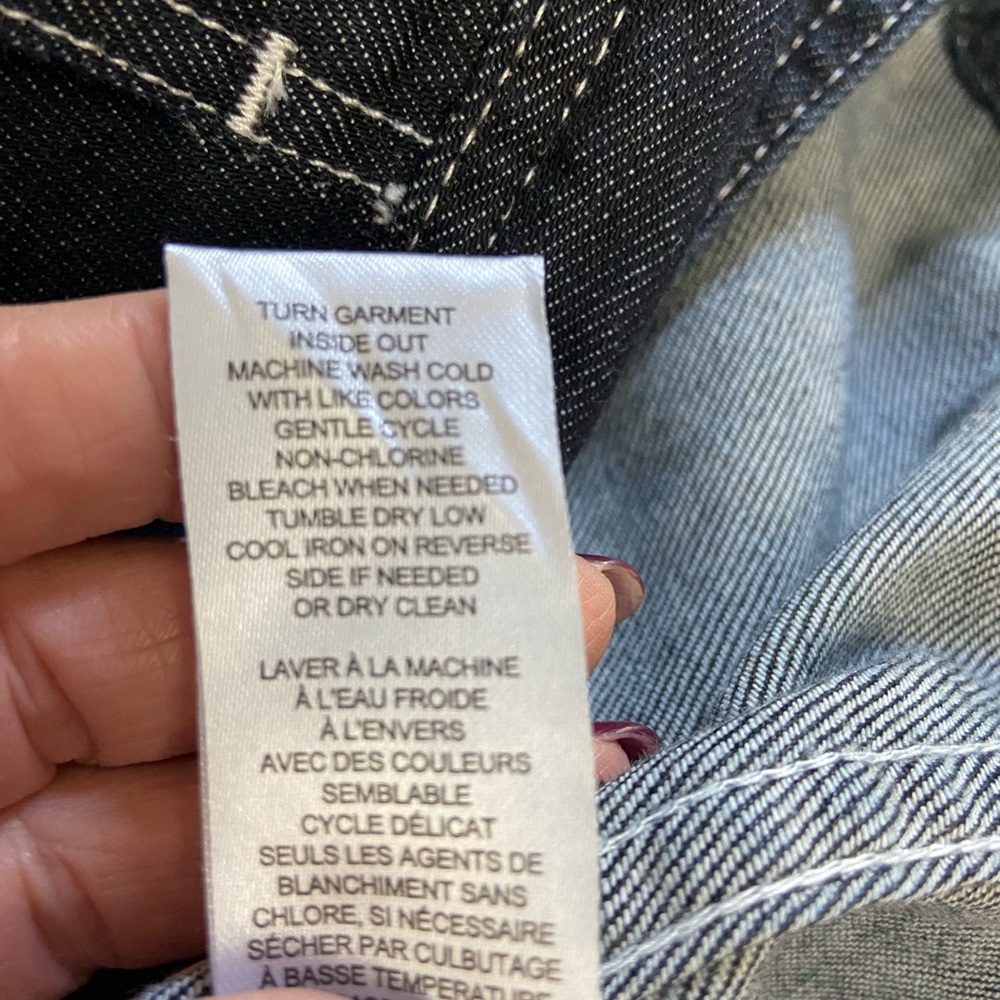 TAHARI Sz L Women's Black Denim Jacket - Picture 6 of 10